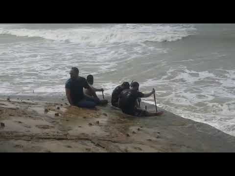 Hawksbay beach rough sea 13 june 2022