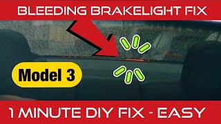 BLEEDING BRAKE LIGHT ON YOUR TESLA MODEL 3?
