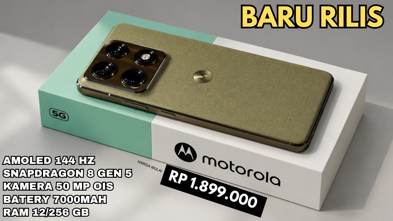 BARU SAJA RILIS‼️7000mAh, RAM 12/256 GB | HP MOTOROLA TERBARU DAN TERBAIK 2026