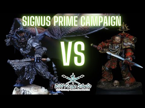 Blood Angels vs Daemons Signus Prime campaign for Warhammer Horus Heresy Game 5