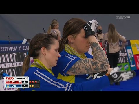 #stoh2021 Kate Cameron asks for a hair more ice, literally picks up a strand of hair instead