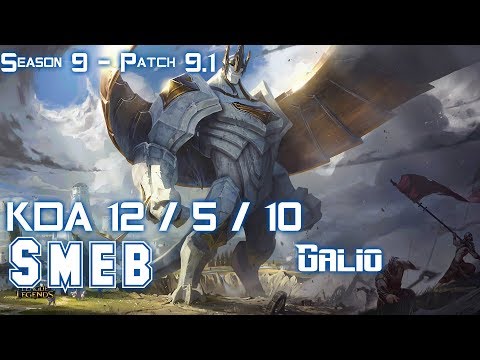 Smeb GALIO vs AATROX Mid - Path 9.1 KR Ranked