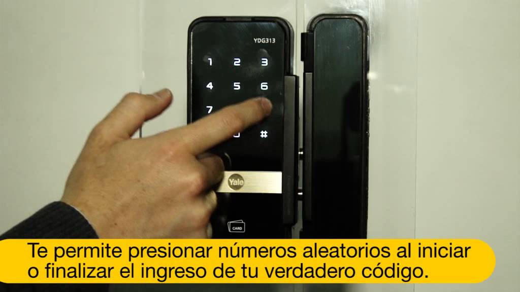 Yale YDG313 - Cerradura digital para puertas de vidrio
