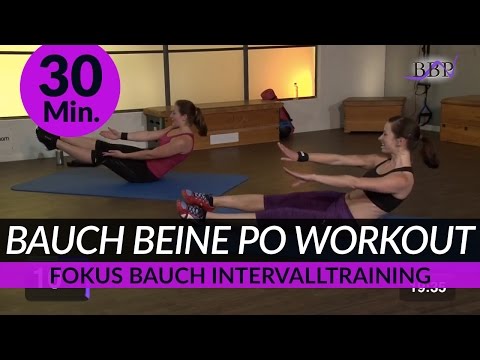 30 Min. Bauch Beine Po (BBP) Workout to tune your Bauch, Core, Abs, Oblique