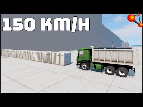 100 MATTRESS vs SCANIA! 150 Km/H CRASH TEST! - BeamNg Drive