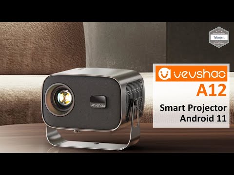 VEVSHOA A12 Projector Android - Mini Android 11 Projector with Wifi & BT - Unboxing
