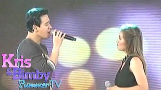 Kris TV: Erik &amp; Angeline sing &quot;Bakit ngayon ka lang?&quot;