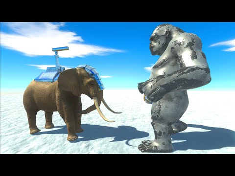 METAL KING KONG vs ROCKET ELLI ELEPHANT - Animal Revolt Battle Simulator