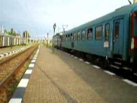 Plecarea trenului Accelerat 1834 Timisoara - Iasi din Suceava cu EA839 - 2008