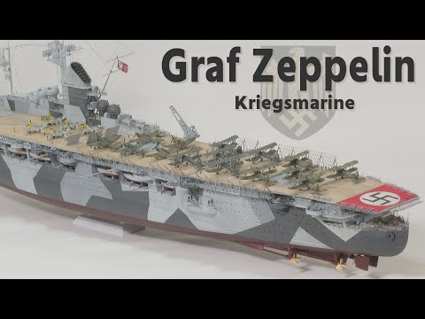 DKM Graf Zeppelin - Flugzeugträger der Kriegsmarine // 1/350 Schiffsmodell Zusammenstellung