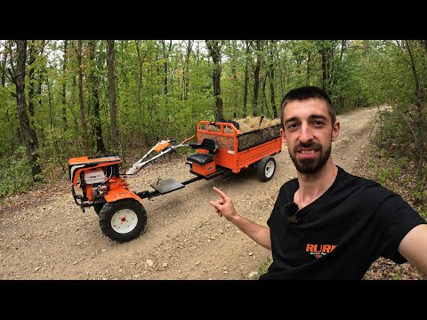 ÎN CĂUTARE DE IARBĂ PENTRU ANIMALE CU TRACTORAȘUL RURIS 18CP