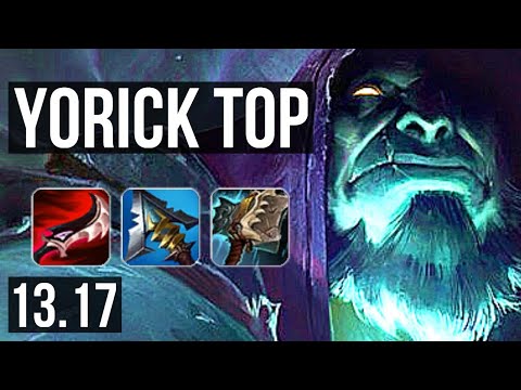 YORICK vs YONE (TOP) | 9/1/3, 7 solo kills, Legendary | EUW Diamond | 13.17