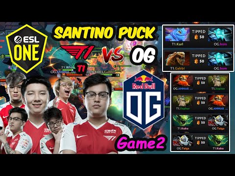 T1 vs OG | Karl PUCK vs OG.BZM Storm Spirit Stockholm Major Game2 Dota 2