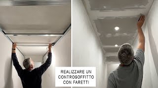Controsoffitto in cartongesso con faretti