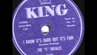 FIVE ROYALES  I Know It's Hard But It's Fair  MAR '59
