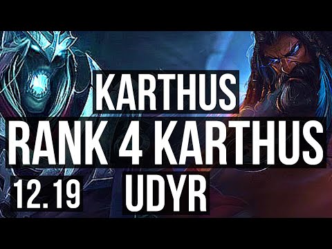 KARTHUS vs UDYR (JNG) | 16/1/13, Rank 4 Karthus, Legendary | EUW Challenger | 12.19