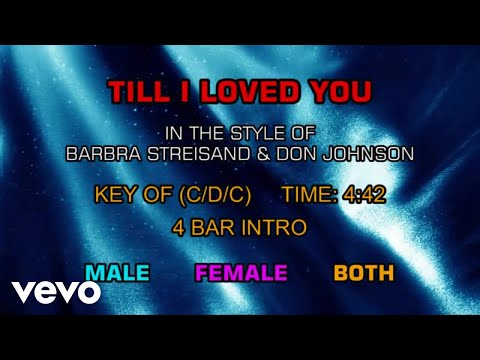 Barbra Streisand & Don Johnson - Till I Loved You ( Karaoke)