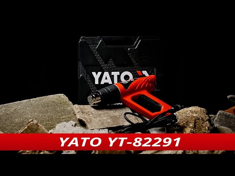 Фен сетевой YATO 2000 Вт, 2 режима 350/550°C, 500 л/мин, 6 аксессуаров Фен сетевой YATO 2000 Вт, 2 режима 350/550°C, 500 л/мин, 6 аксессуаров