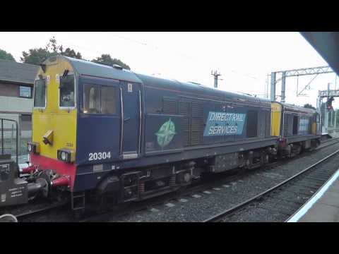 20303/20304 6K73 Sellafield - Crewe flask(s), 56105 6S96 Sinfin - Grangemouth 19th September 2013
