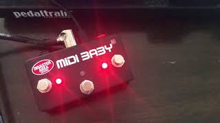 Video thumbnail for Disaster Area MIDI Baby 3 with Line 6 HX Stomp by Gear Confessions
