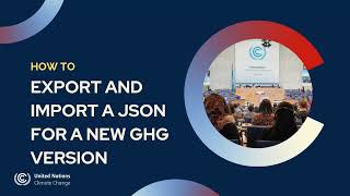 How to export and import a JSON for a new GHG version