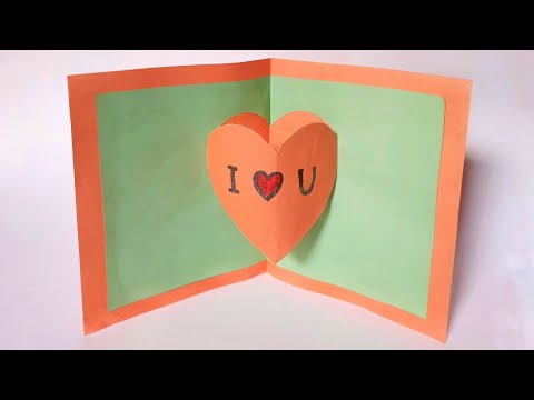 Origami Heart Surprise Message 💌 || Valentine's Day Pop-Up Card || DIY Love Craft