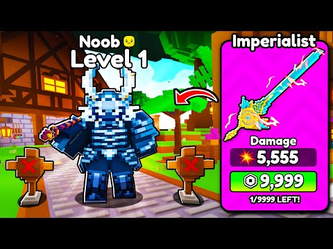 Starting Over as NOOB with BEST SWORD in Roblox Pixel Blade!