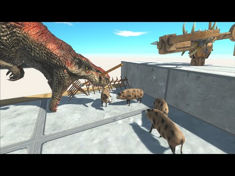 Can Ballista Protect The Little Piglets? - Animal Revolt Battle Simulator