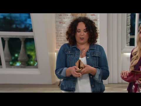 Earth Leather Peep-toe Booties - Kristy on QVC