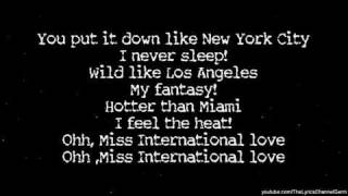 Pitbull - International Love LYRICS 2012 ft Claude Kelly, Chris Brown NEW