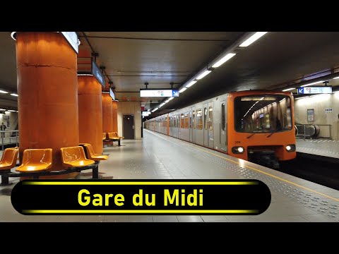 Metro Premetro Station Gare du Midi - Bruxelas 🇧🇪 - Passo a passo 🚶