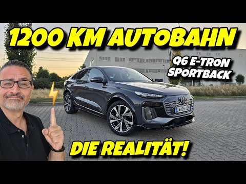 Autobahn Realität im Audi Q6 e-tron Sportback Performance. Verbrauch, Reichweite, Ladezeit. #ev 