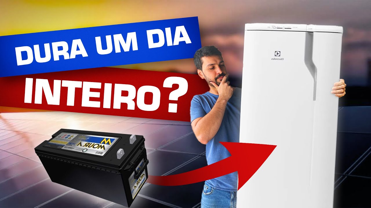 Uma BATERIA consegue ligar uma GELADEIRA no OFF GRID?