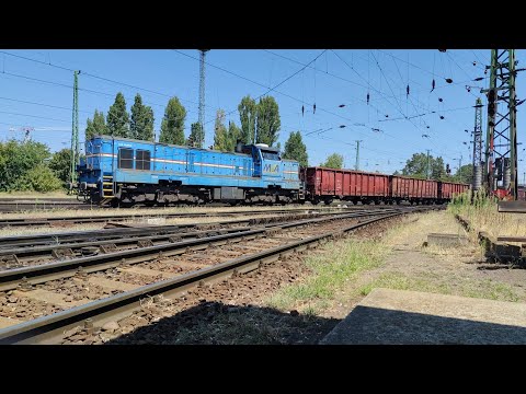 Ferencváros tehervonat forgalom 🚆Ferencváros Freight train traffic during the day 🚆
