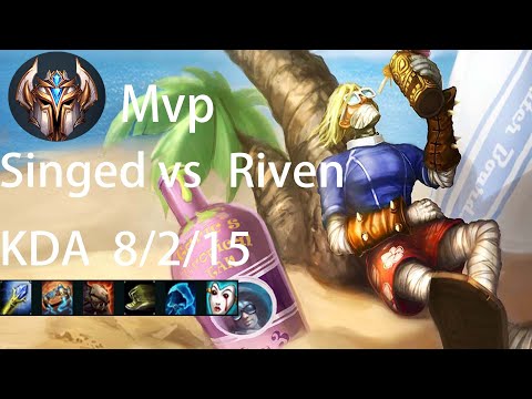 Mvp Singed Top vs Riven - CN Challenger .