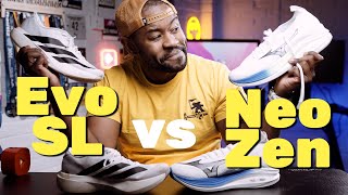 adidas evo sl vs mizuno neo zen comparison