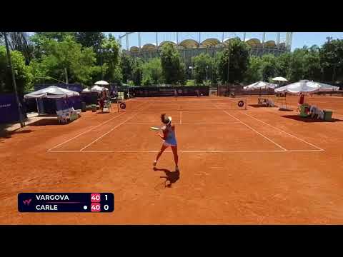 Nina Vargova [Q] (SVK) vs Maria Lourdes Carle [2] (ARG) // 1-6 4-6 // W75 Bucharest // 1st Round