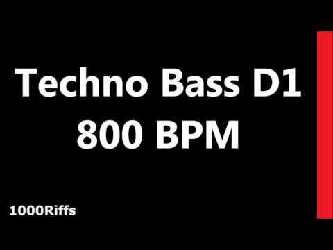 Techno Bass Metronome D1 : 800 BPM : Beats Per Minute