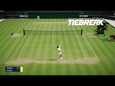 TIEBREAK - Novak Djokovic Vs Carlos Alcaraz I Wimbledon I EPIC SET I Legend AI (PS5)