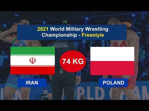 IRAN vs POLAND- World Military Wrestling Championship 2021 -  Freestyle - 74 kg