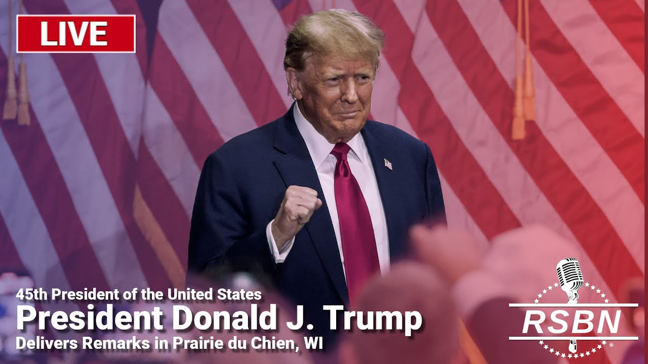 LIVE: President Trump Delivers Remarks in Prairie du Chien, WI - 9/28/24