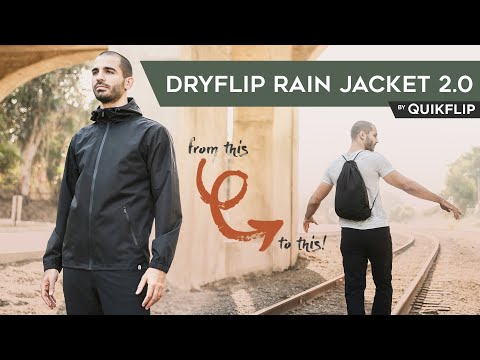 Dryflip Rain Jacket 2.0 by Quikflip