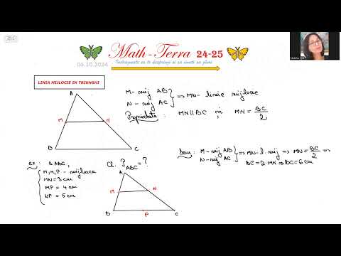 Linia mijlocie in triunghi. Problema rezolvata