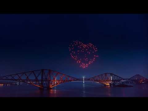 Celestial / Edinburgh New Year 2020 Drone art display - FARE WELL PART 1