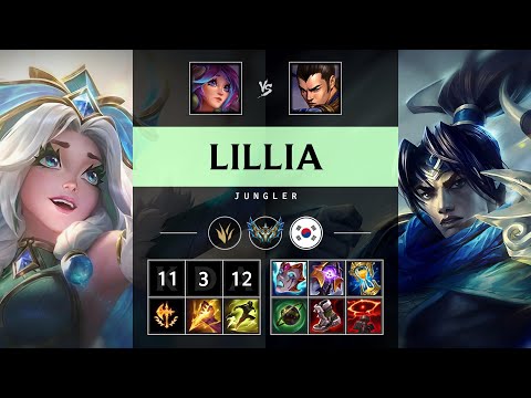 Lillia Jungle vs Xin Zhao - KR Challenger Patch 25.15