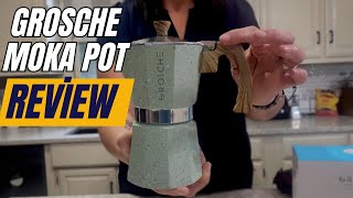GROSCHE Milano Moka Pot Review ☕ - Stovetop Espresso Maker for Perfect 6-Cup Coffee