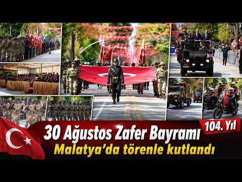 Malatya'da Zafer Bayramı Coşkusu Vatandaşlar Tören Alanına Akın Etti!