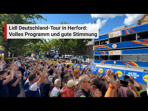 Lidl Deutschland-Tour 2025: Gute Stimmung in Herford