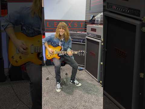 Ben Cote at the Godin/Lerxst Booth at NAMM #namm #namm2024 #guitars #godinguitar #lerxst #guitarsolo