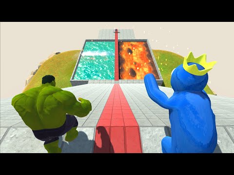 All Units Run Through Lava and Water - Animal Revolt Battle Simulator